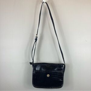 Medallion Genuine Leather Crossbody Purse